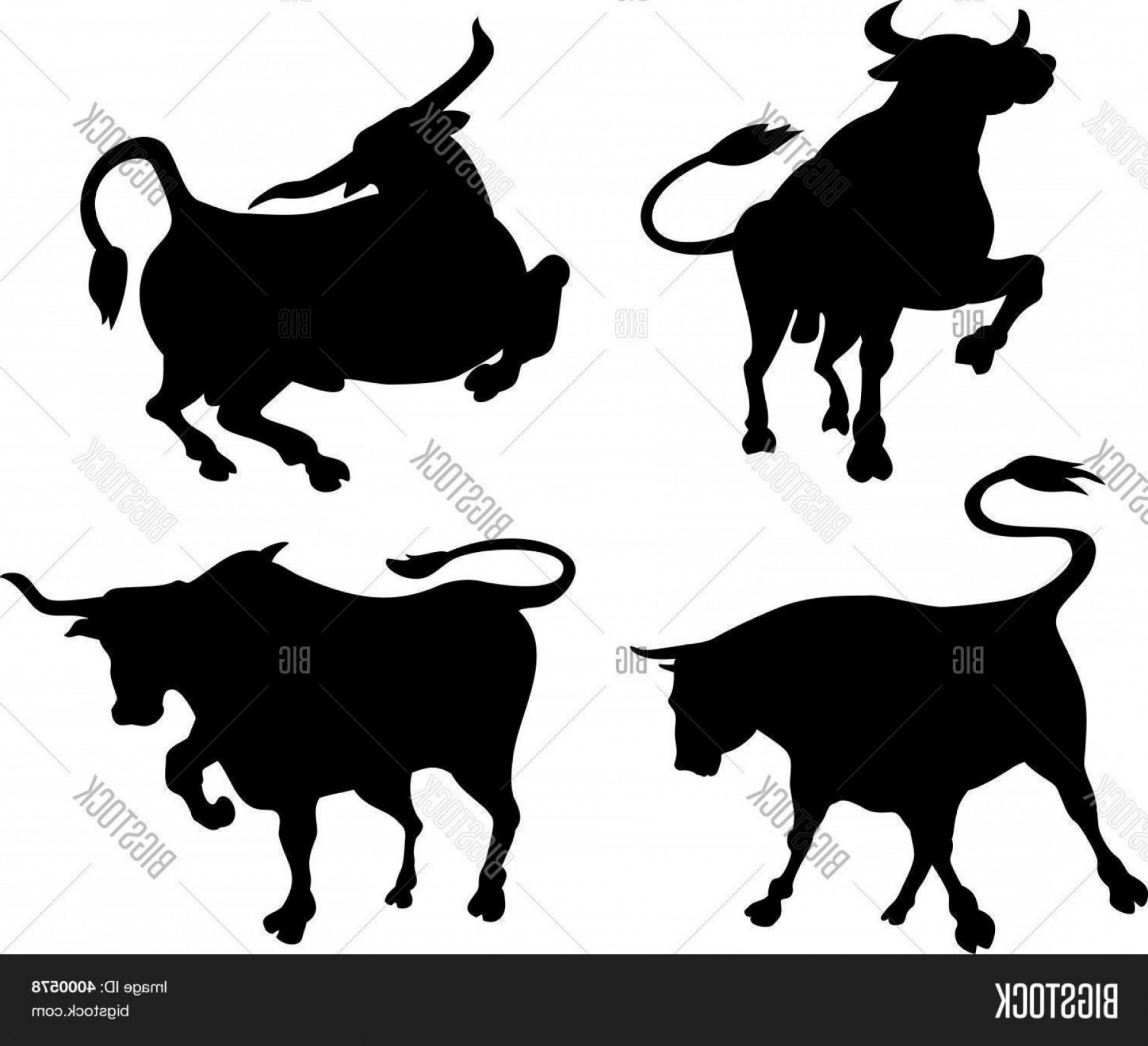 2592x2362 Stock Vector Raging Texas Longhorn Bull Silhouettes Catchsplace