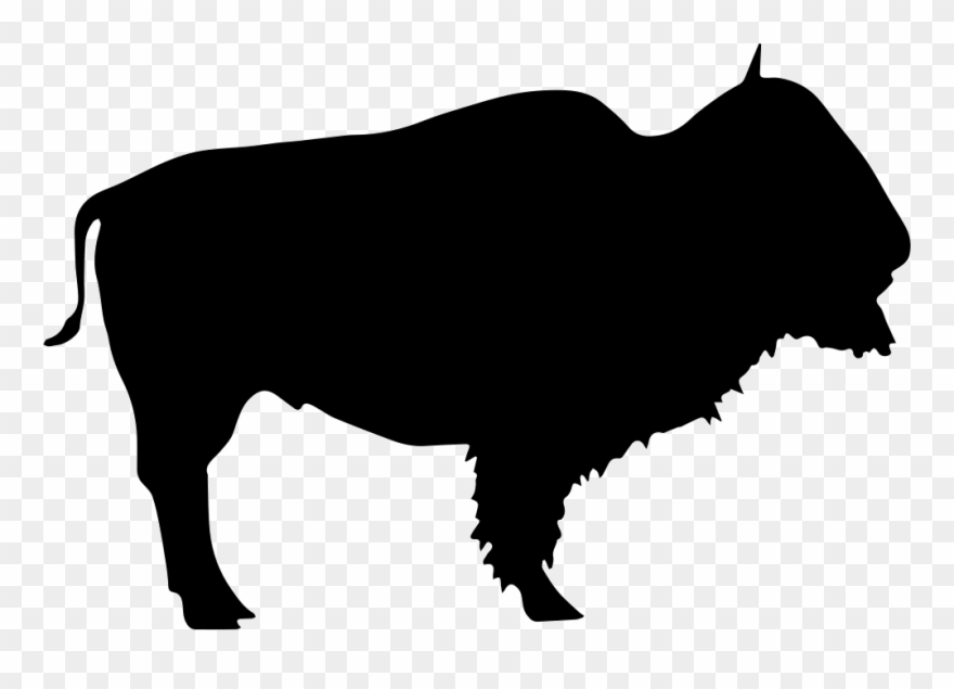 880x635 Vector Black And White Stock Bull Buffalo