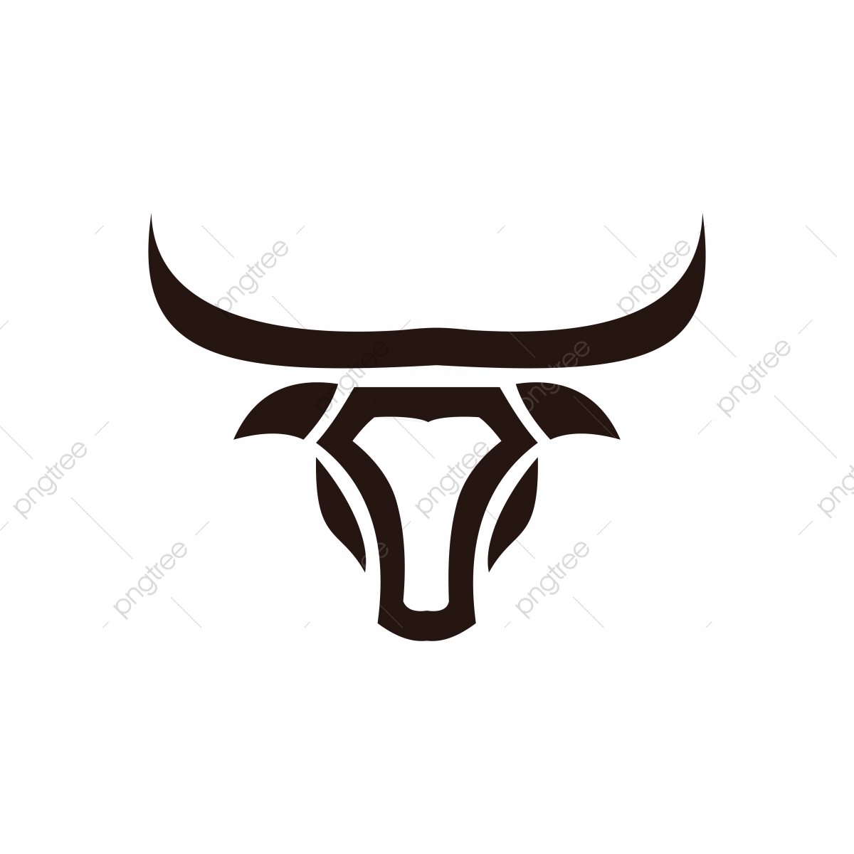 1200x1200 Bull Horn Animal Silhouette Farm Icon Isolated And Flat