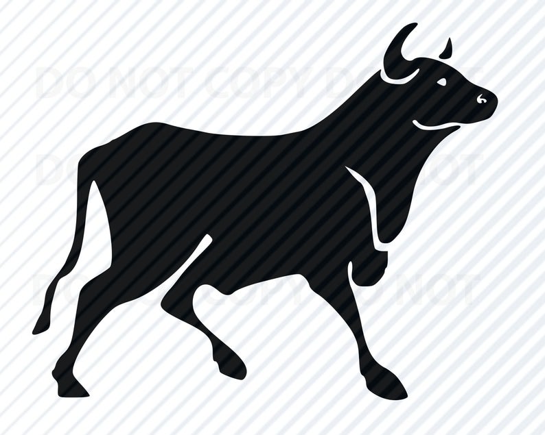 794x635 Bull Clipart Clip Art Silhouette Vector Images Etsy
