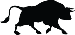 261x122 Bull Silhouette Silhouette Of Bull