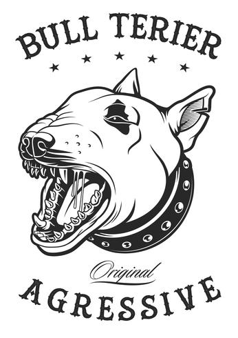 346x490 Bull Terrier Vector Illustration