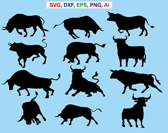340x270 Bull Vector Etsy