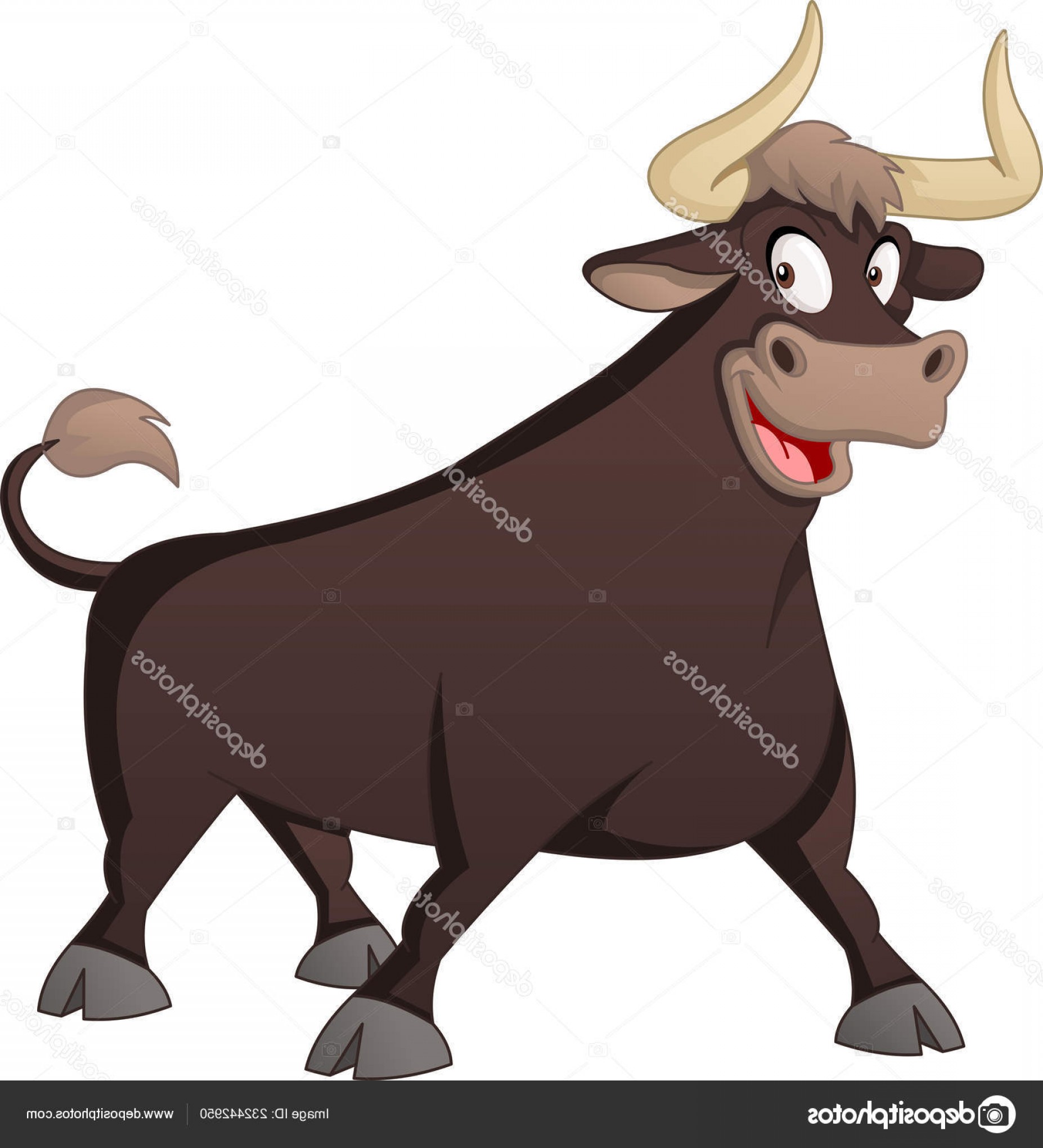 1854x2040 Funny Bull Vector Studiogrfx