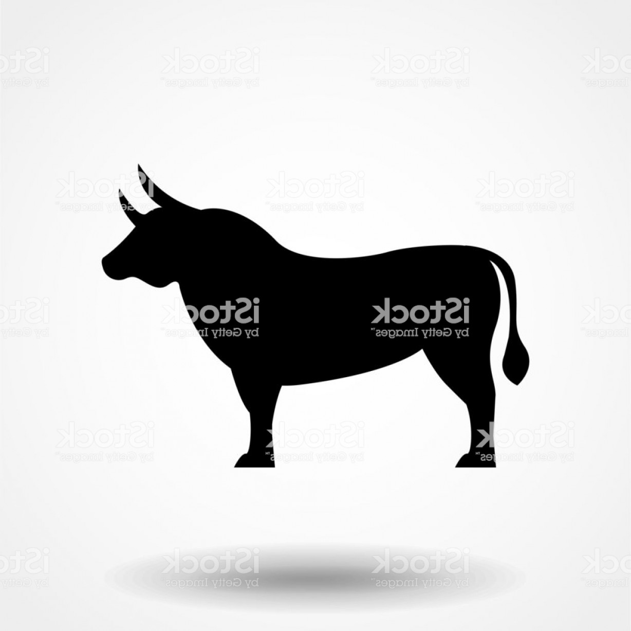 1228x1228 The Black Silhouette Of A Bull Vector Illustration Gm Hoodamath