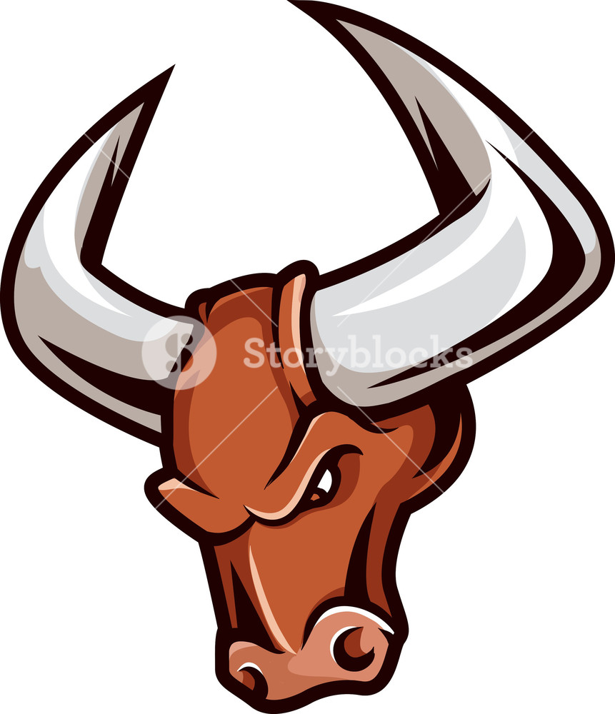 861x1000 Vector Bull Mascot Royalty Free Stock Image