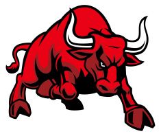 235x198 Charging Bull Vector Art Illustration Bulls Logos