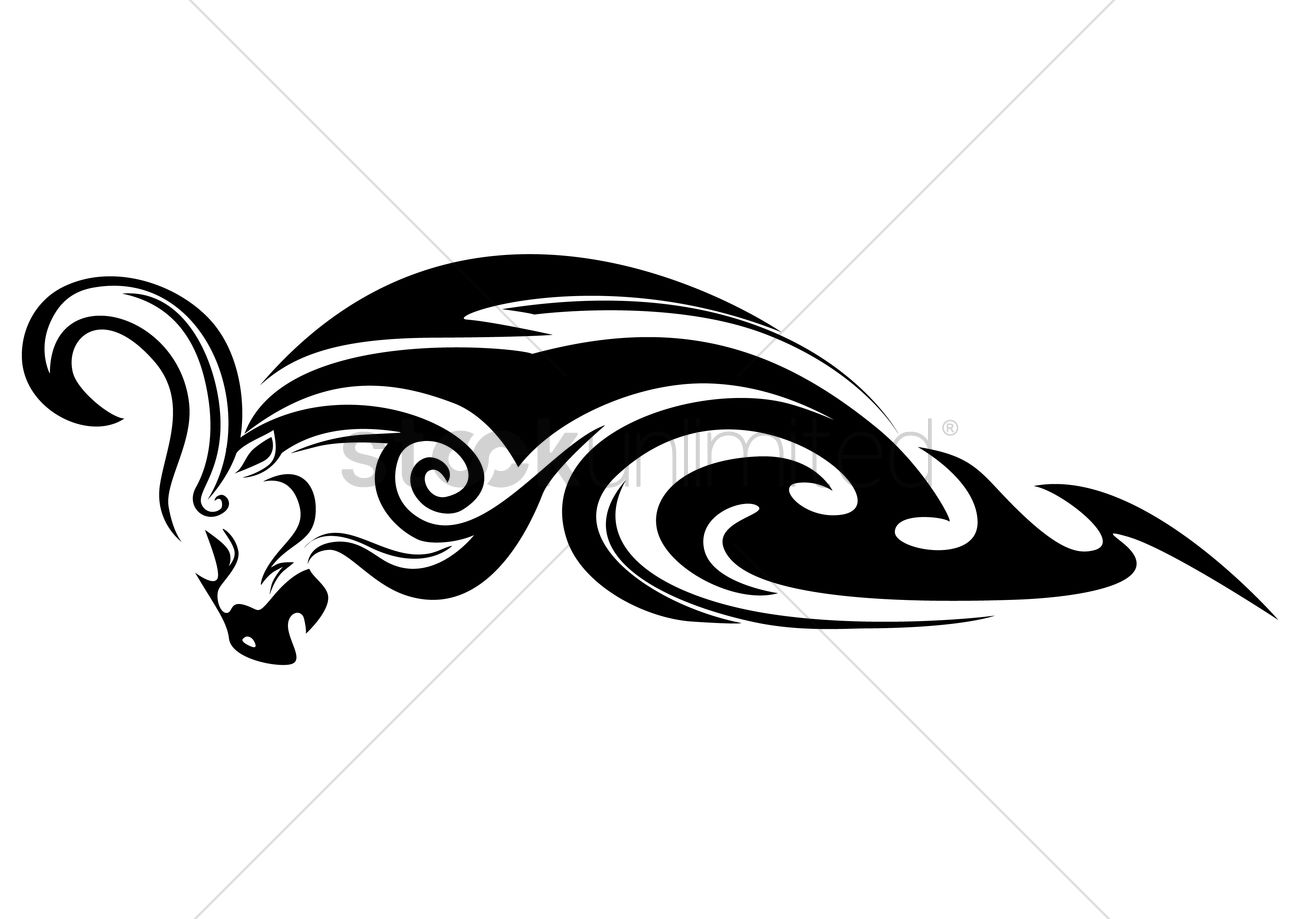 1300x919 Free Tribal Bull Tattoo Vector Image