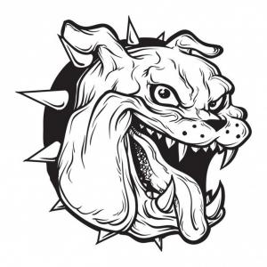 300x300 Graffiti Bull Dog Character Bulldog Vector Art Free Download Clip