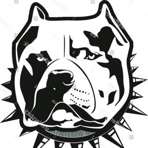 300x300 Pit Bull Clipart Dog Vector Art