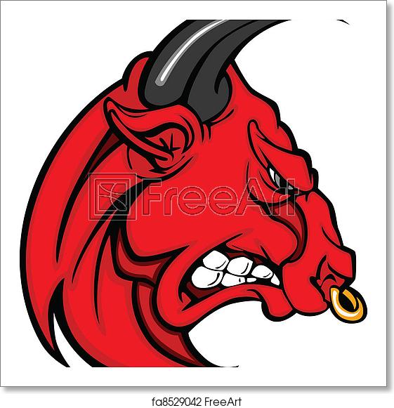 Free Art Print Of Mascot Bull Vector Graphic Cartoon Bull Mascot 561x581 Free Art Print Of Mascot Bull Vector Graphic Cartoon Bull Mascot