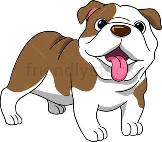 324x283 Sitting Pug Cartoon Vector Clipart