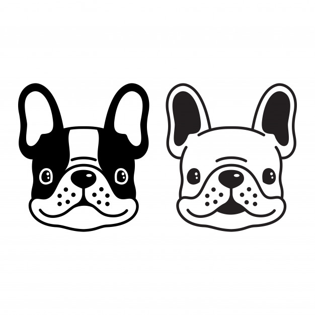 Dog Vector French Bulldog Smilng Face Cartoon Vector Premium 626x626 Dog Vector French Bulldog Smilng Face Cartoon Vector Premium
