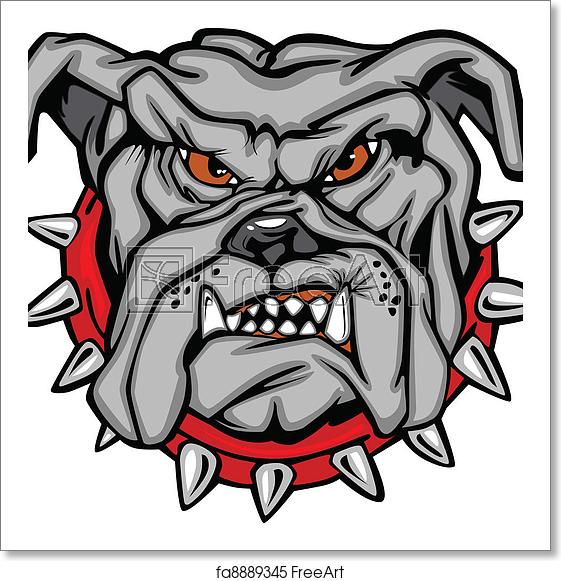 561x581 Free Art Print Of Bulldog Cartoon Face Vector Cartoon Vector