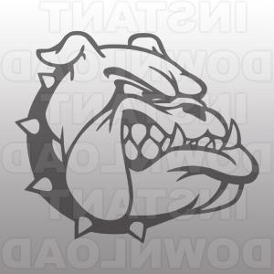 300x300 English Bulldogs Head Vector Clipart Hoodamathrun