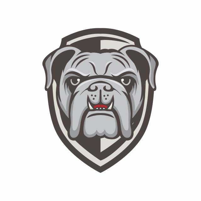 640x640 Bulldog Vector Mascot Logo Design Sport Illustration Animal Emblem