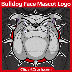 Cartoon Bulldog Mascot Face Clipart 300x300 Cartoon Bulldog Mascot Face Clipart