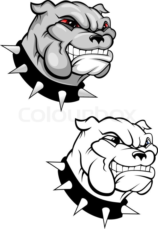 552x800 Bulldog Mascot For Design Isolated On Stock Vector Colourbox