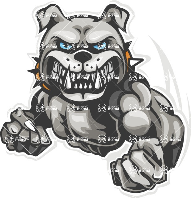 618x640 Bulldog Mascot Clipart