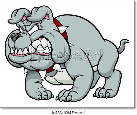 560x470 Free Art Print Of Cartoon Bulldog Mascot Cartoon Bulldog Mascot