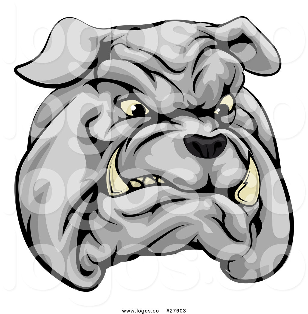 1024x1044 Vector Logo Of A Sports Bulldog Mascot Face