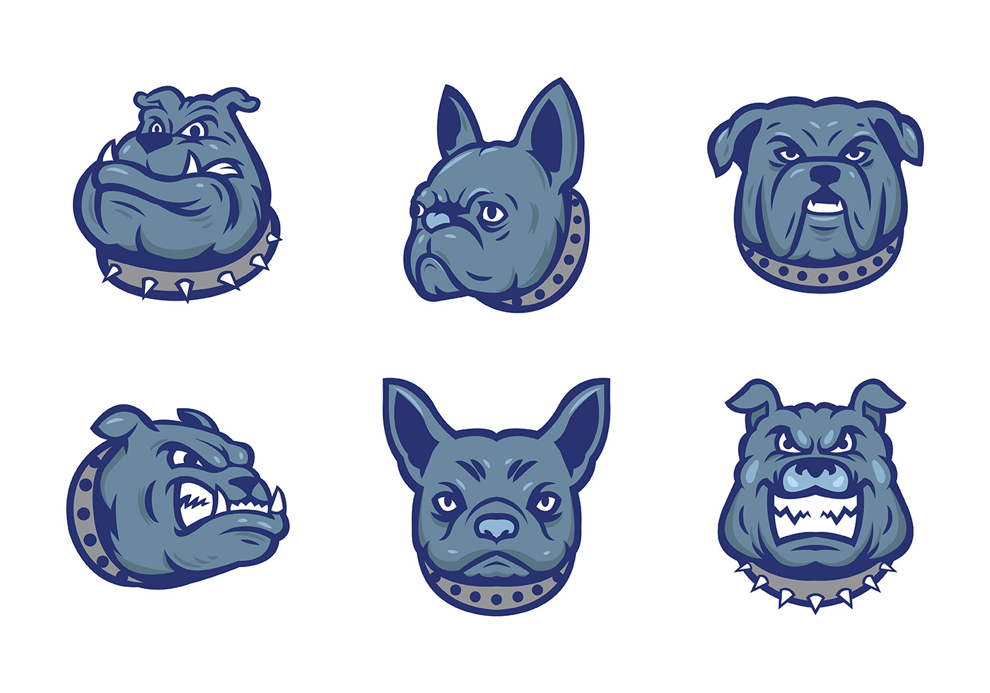 1400x980 Bulldog Mascot Free Vector Art