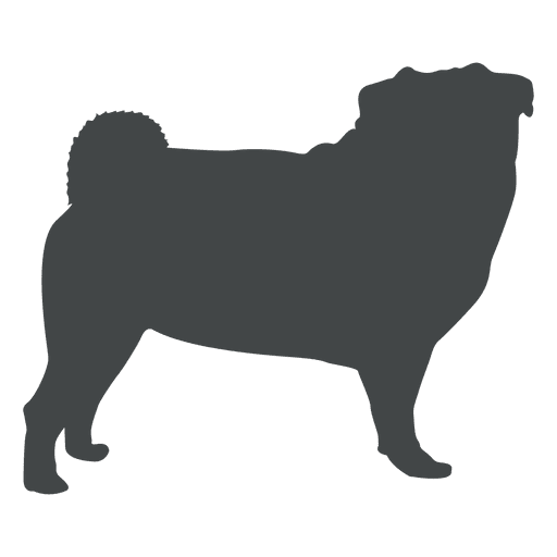 512x512 Bulldog Silhouette Posing
