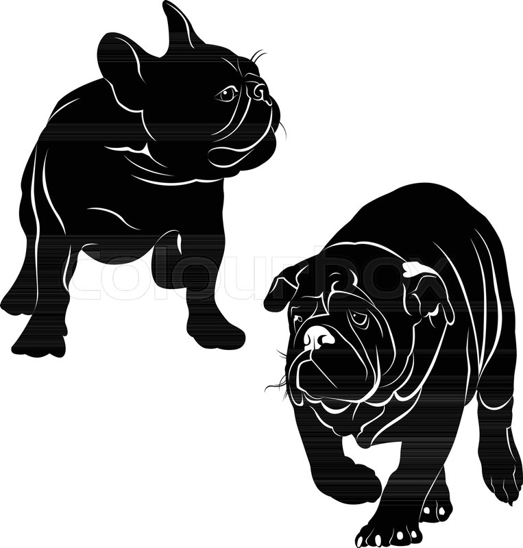 Download Bulldog Silhouette Vector at Vectorified.com | Collection ...