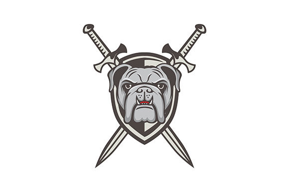 580x386 Bulldog Vector Mascot Logo Graphic