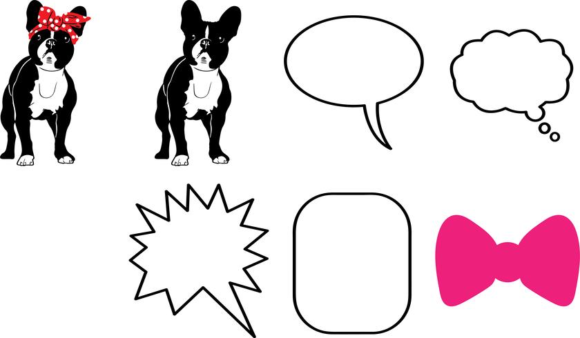 840x490 French Bulldog Vector