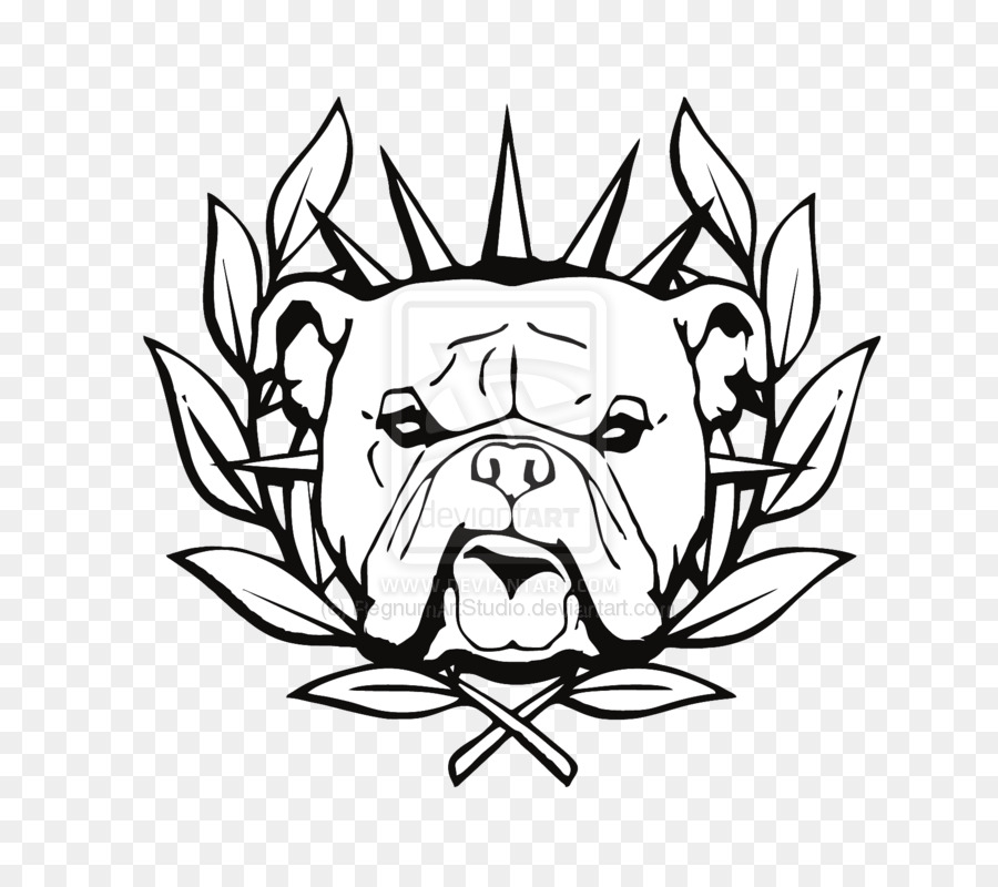 900x800 Bulldog Vector Art