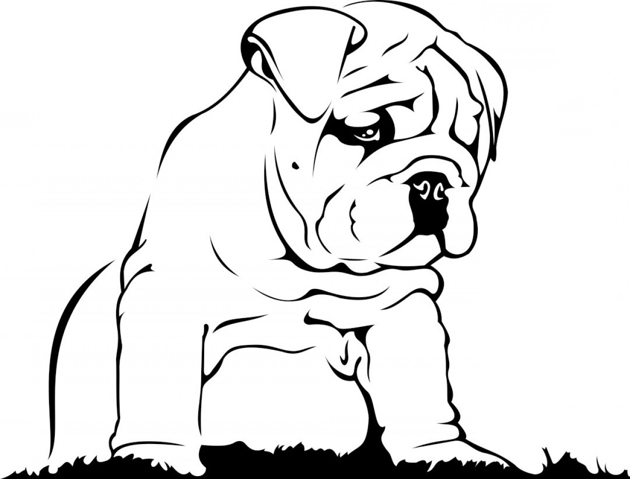 1296x986 English Bulldog Graphics Design Dxf Png Cdr Pdf Vector