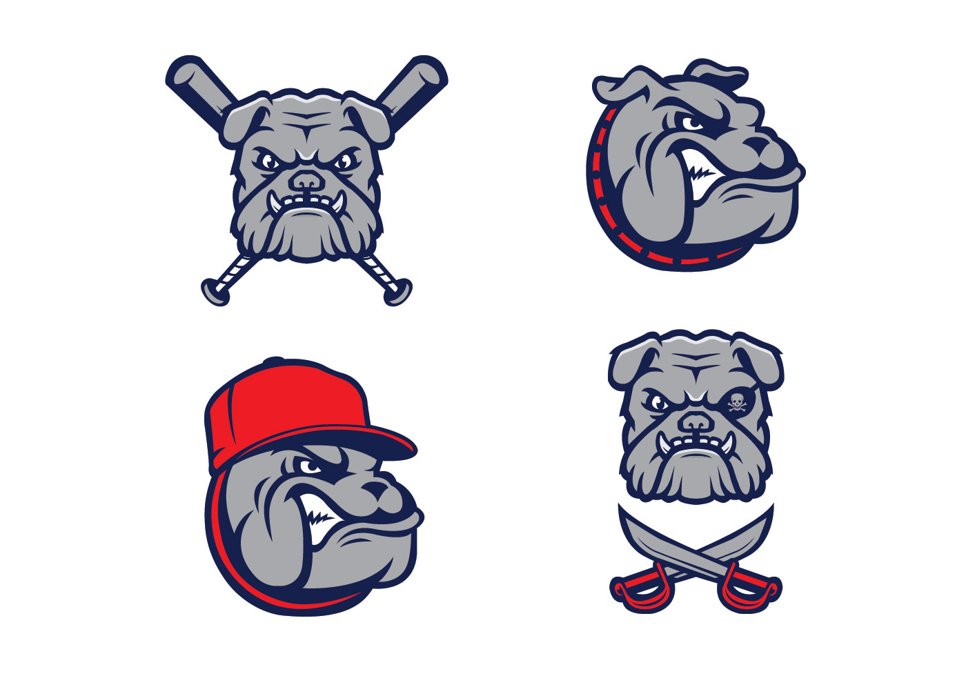 1400x980 Bulldog Vector