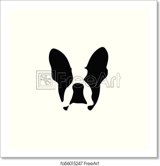 561x581 Free Art Print Of French Bulldog Vector Illustration Freeart