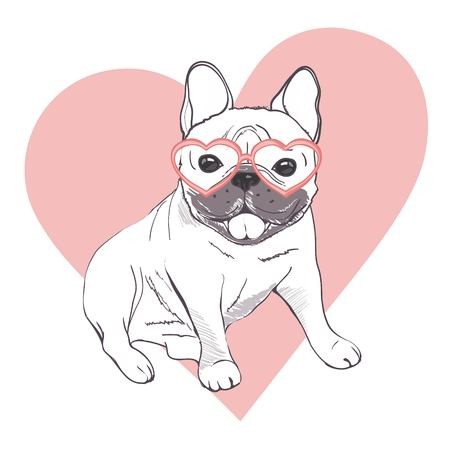 450x450 Funny Puppies Of French Bulldog Vector Funny French Bulldog