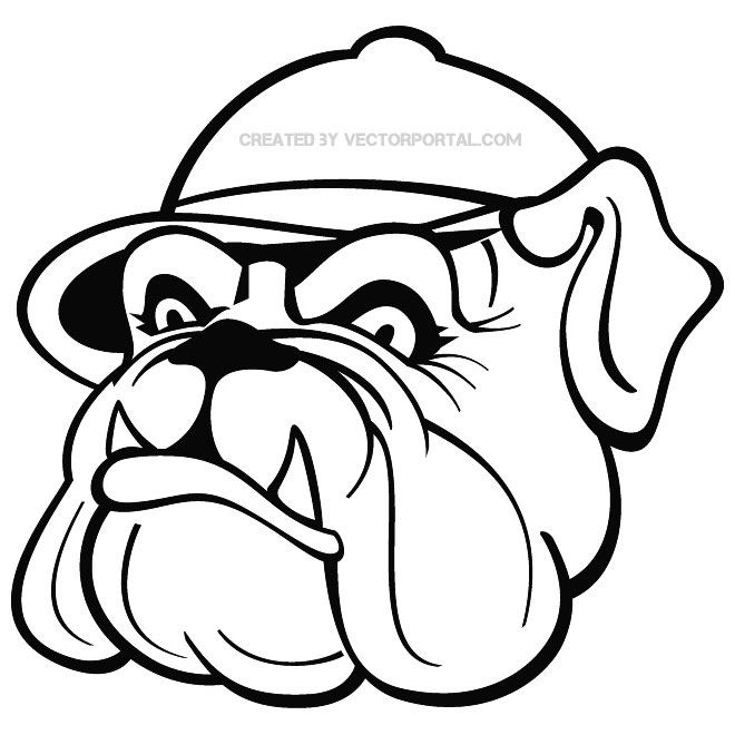 660x660 Bulldog With Cap Free Vector