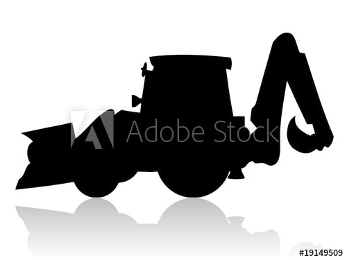 500x375 Digger Silhouette