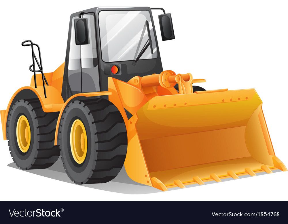 1000x780 Bulldozer Royalty Free Vector Image