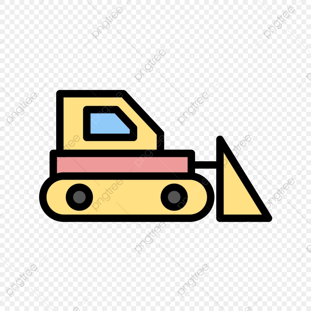 1024x1024 Vector Bulldozer Icon, Bull Dozer, Bulldozer, Bulldozer Icon Png