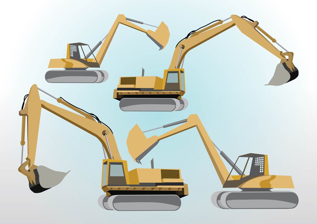 1024x724 Bulldozer Vectors Vector Art Graphics