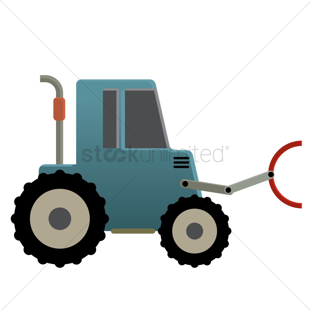 1300x1300 Free Bulldozer Vector Image
