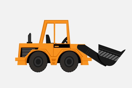 450x300 Grunge Tractor Heavy Bulldozer Vector Royalty Free Vector Graphics