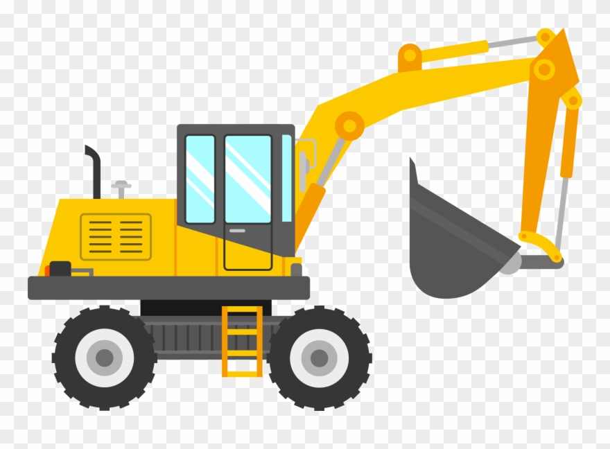 880x648 Vector Royalty Free Download Bulldozer Clipart Digger