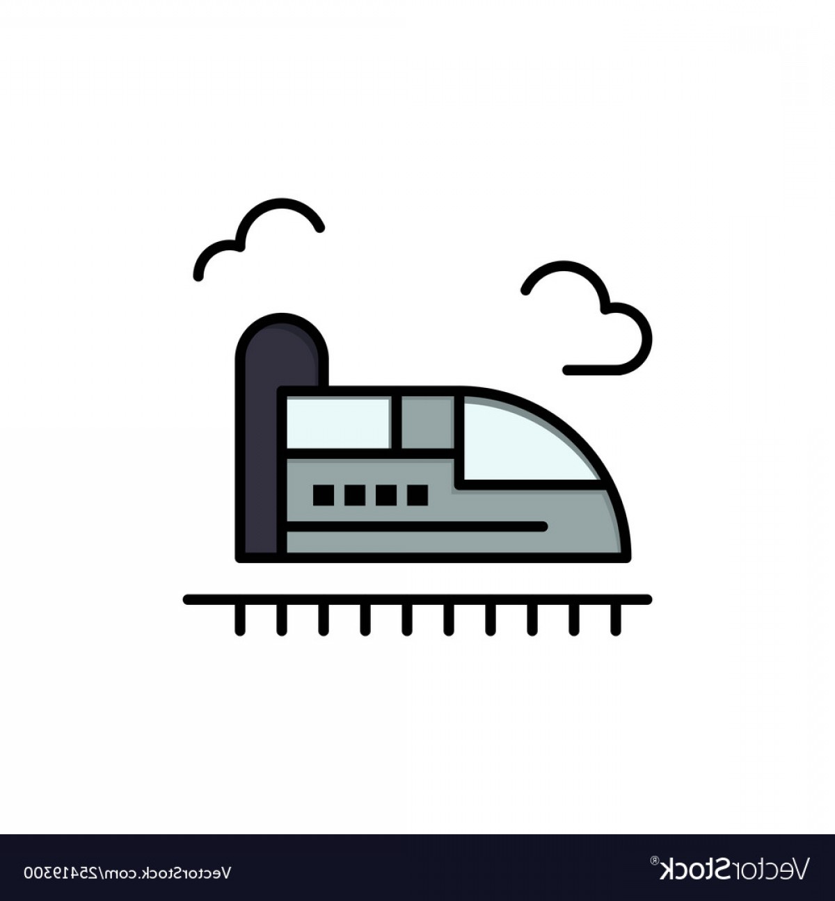 Bullet Train High Speed Flat Color Icon Icon Vector Catchsplace 1200x1296 Bullet Train High Speed Flat Color Icon Icon Vector Catchsplace