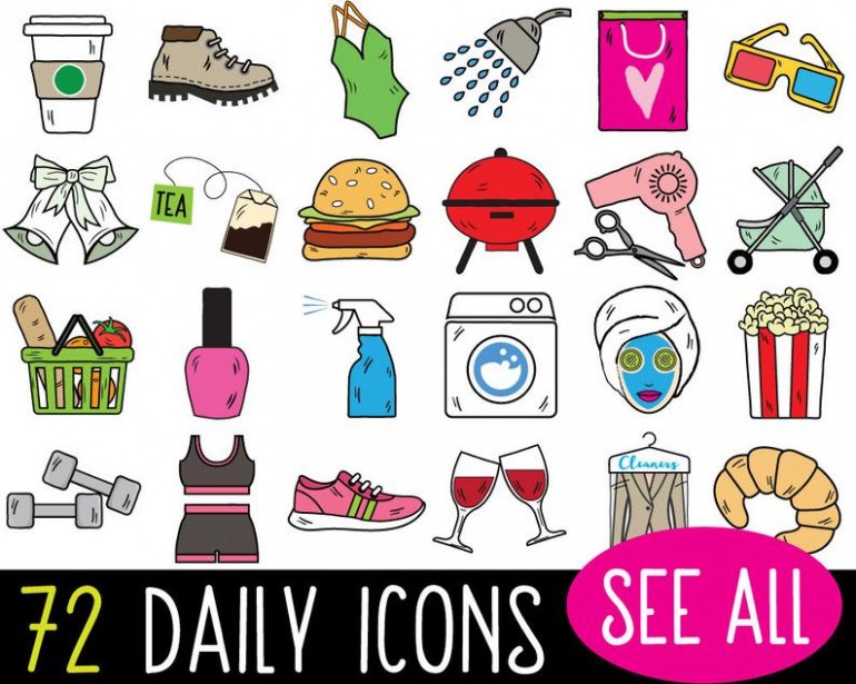 Mega Bundle Daily Planner Sticker Clipart Vector Bullet Etsy 770x615 Mega Bundle Daily Planner Sticker Clipart Vector Bullet Etsy