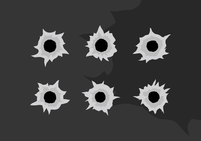 700x490 Bullet Holes Free Vector Art