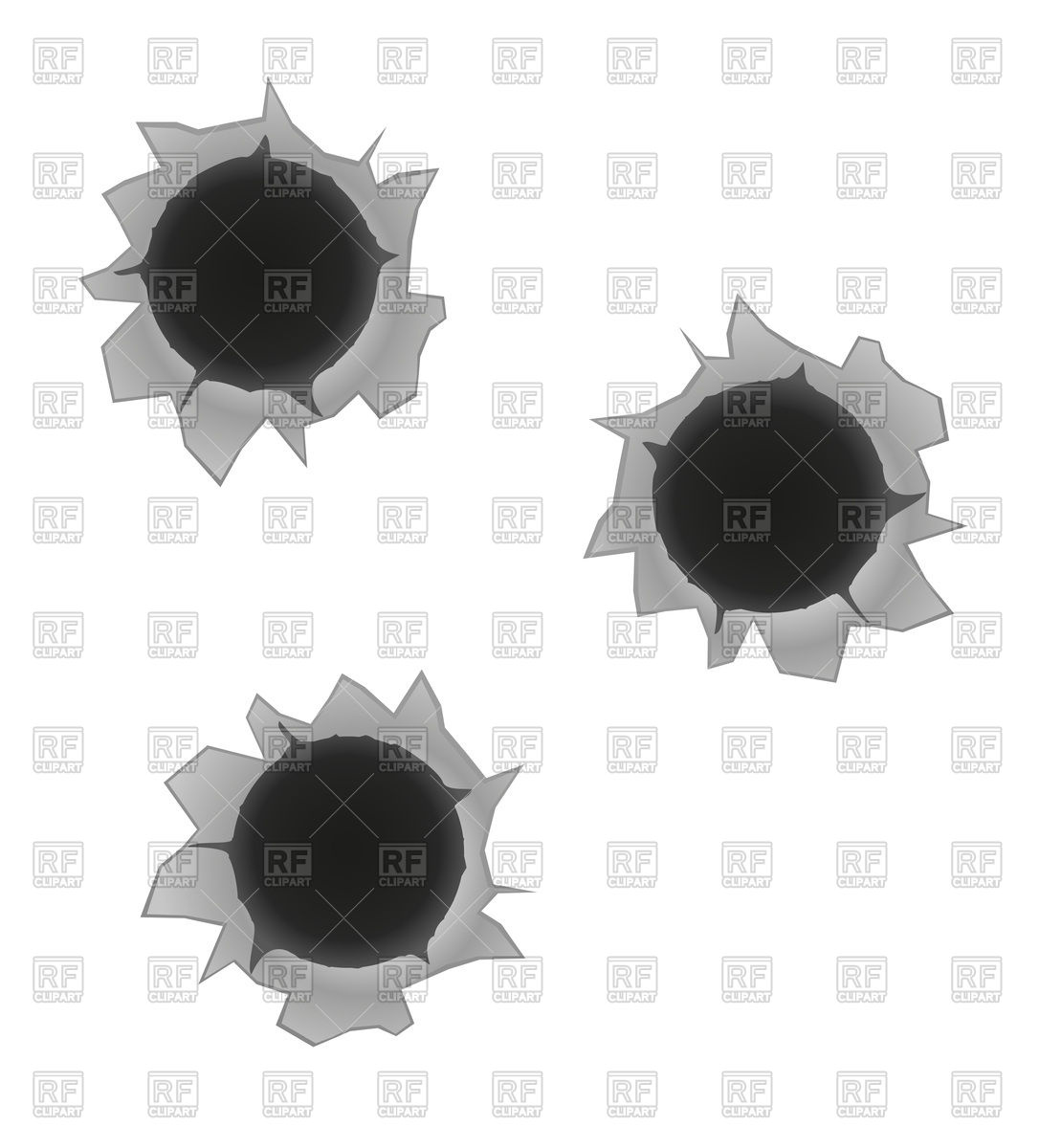 1086x1200 Bullet Holes Vector Image Of Design Elements Konturvid