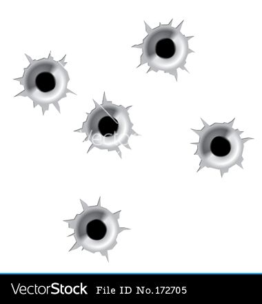 380x440 Cartoon Bullet Holes Bullet Holes Vector Drawings