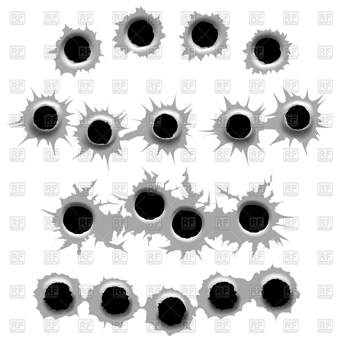 Bullet Hole Vector Free At Vectorified.com 