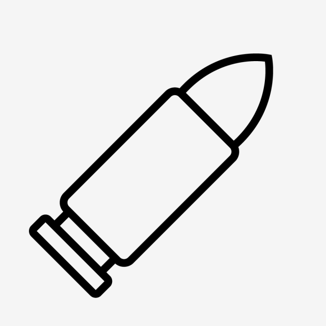 640x640 Bullet Vector Icon, Army, Bullet, Military Png And Vector